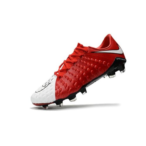 fodboldstøvler Nike HyperVenom Phantom III Elite FG - Rød Hvid_6.jpg